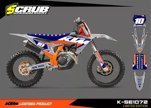 KTM 2023 2024 SX SX-F XC XC-F Graphics decals stickers kit | Custom race number