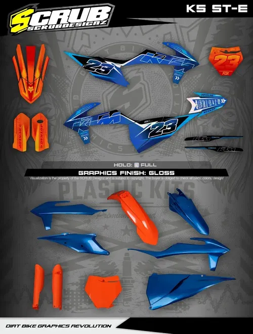 Plastics + Graphics KTM 2019 2020 2021 2022 SX SX-F XC XC-F Holographic custom