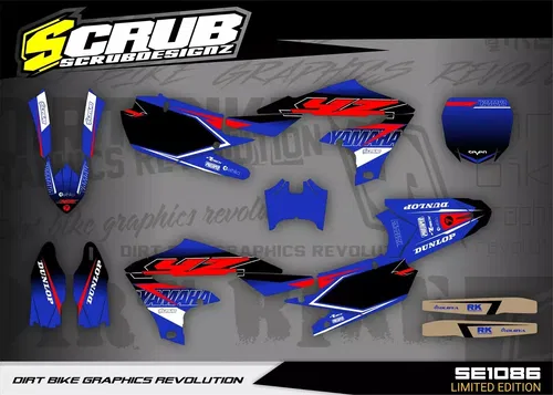 Graphics decals stickers kit Yamaha YZ250F 2019-2023 YZ450F 2018-2022
