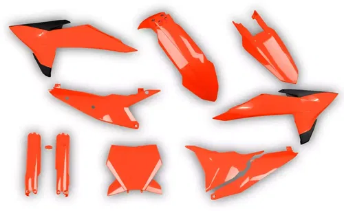 KTM 2025 SX SX-F XC XC-F 125 150 250 300 350 450 Neon Plastics kit + Fork guards