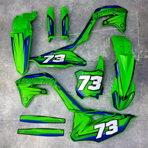 Plastics + Graphics Kawasaki KX450 2019-2023 KX250 2021-2024 KXF