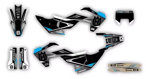 Husqvarna 2024 2025 TE FE 150 250 300 350 450 501 Graphics decals stickers SCRUB