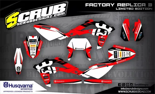 Husqvarna graphics SM SMR 450 510 2008 2009 2010 SCRUB decals SM450R SM510R