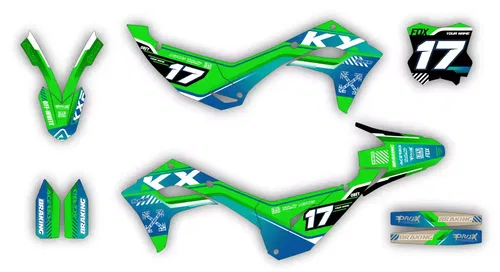 Kawasaki KX450 2024-2025 KX250 2025 Graphics Decals Stickers SCRUB
