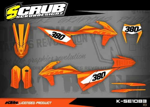 Plastics + Graphics KTM 2020 2021 2022 2023 XC-W XCF-W EXC EXC-F decals stickers