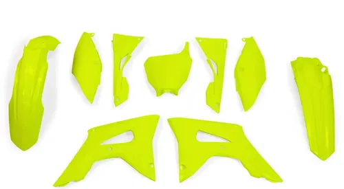 Honda CRF450R 2017-2020 CRF250R 2018-2021 Plastic kit set neon fluo yellow