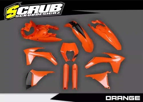 KTM 2012 2013 EXC EXC-F XC-W XCF-W 125-500 Plastic Kit + Airbox + Fork guards