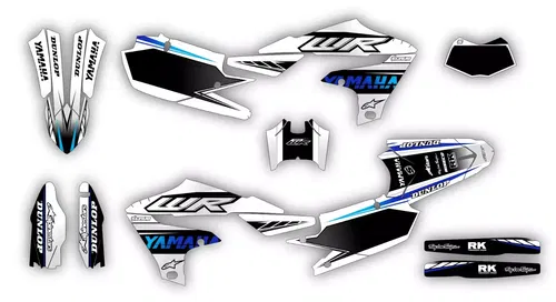 Yamaha WR250F 2020-2024 WR450F 2019-2023 WRF Graphics Decals Stickers kit set
