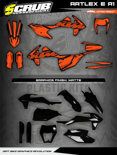 Plastics + Graphics KTM 2017 2018 2019 XC-W XCF-W EXC EXC-F