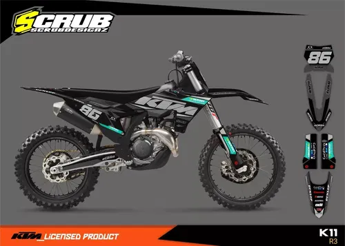 KTM 2023 2024 SX SX-F XC XC-F Graphics decals stickers 125 150 250 300 350 450
