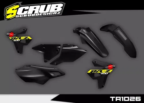 Suzuki DR-Z400 1999-2024 Restyle Plastics kit + decals applied DRZ 400