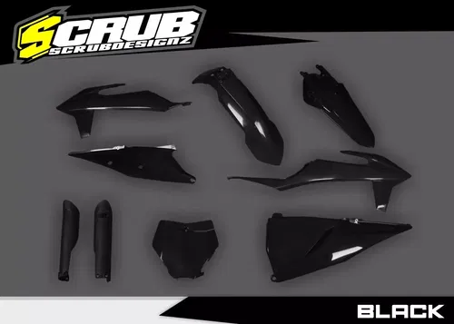 Plastics + Graphics KTM 2019 2022 SX SX-F XC XC-F Fluo decals custom race number