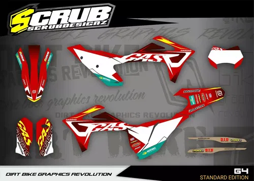 GasGas graphics 2021 2022 2023 EC 250 250f 300 350f Decals Gas Gas