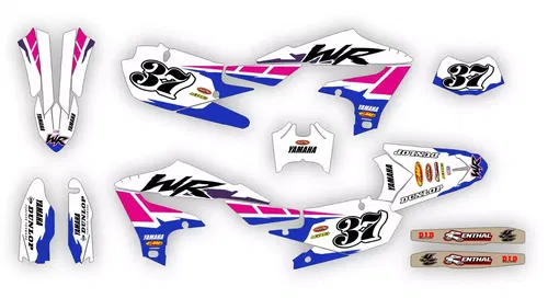 Yamaha WR250F 2020-2024 WR450F 2019-2023 WRF Graphics Decals Stickers kit set