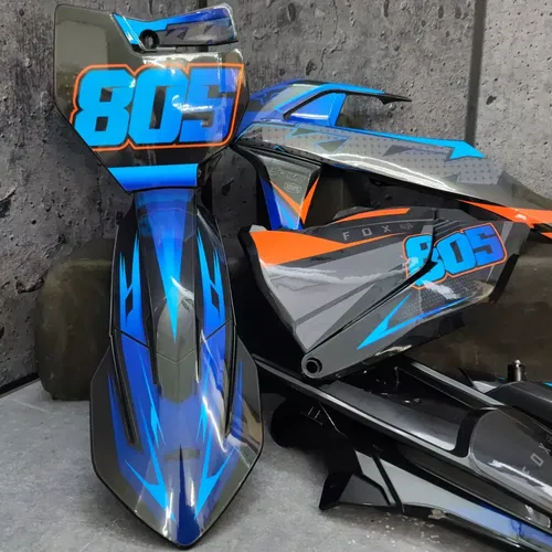 Plastics + Graphics KTM SX85 2018-2024 SX 85 applied | Custom race number