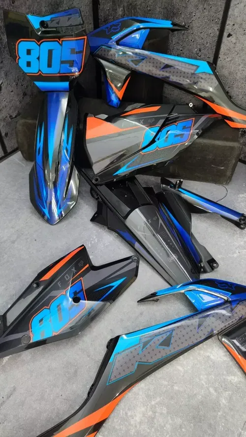 Plastics + Graphics KTM SX85 2018-2024 SX 85 applied | Custom race number