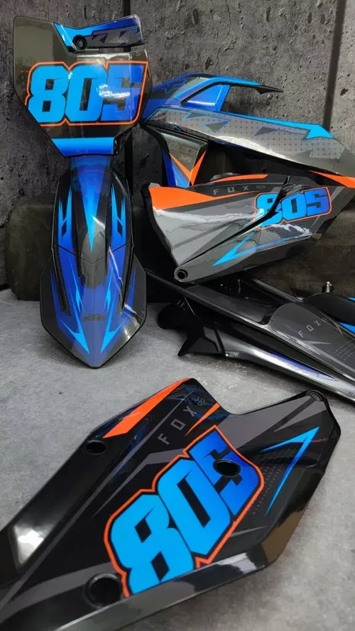 Plastics + Graphics KTM SX85 2018-2024 SX 85 applied | Custom race number