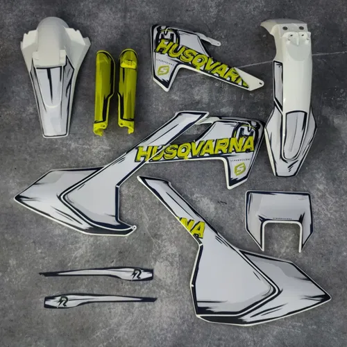 Plastics + Graphics Husqvarna TE FE 2017 2018 2019 150 250 350 450 501 applied