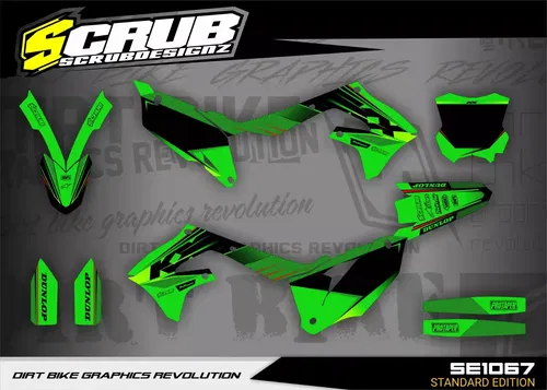 Graphics Kawasaki KX450 2019-2023 KX250 2021-2024 KXF Decals Stickers kit