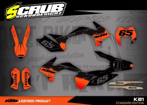 Plastics + Graphics KTM 2014 2015 XC-W XCF-W EXC EXC-F Custom race number
