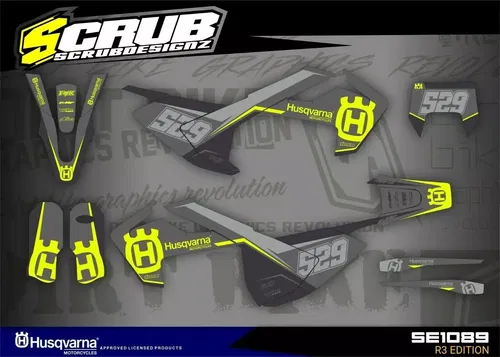 Graphics Kit Husqvarna TE FE 2017 2018 2019 125 150 250 350 450 501 Decals