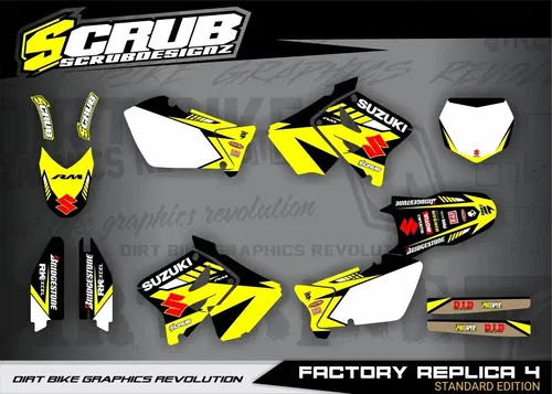 Graphics RM125 RM250 2001 2002 2003 2004 2005 2006 2007 2008 Suzuki RM 125 250