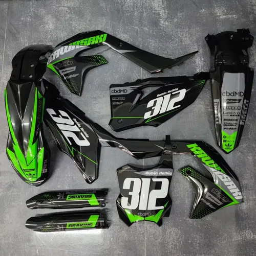 Plastics + Graphics Kawasaki KX450 2019-2023 KX250 2021-2024 KXF custom