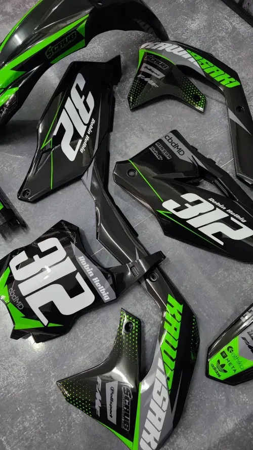 Plastics + Graphics Kawasaki KX450 2019-2023 KX250 2021-2024 KXF custom