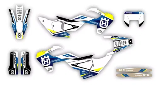 Husqvarna 2024 2025 TE FE 150 250 300 350 450 501 Graphics decals stickers SCRUB
