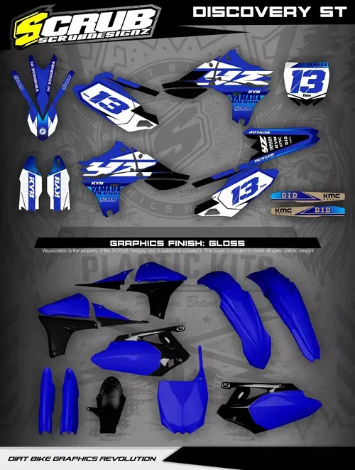 Plastics + Graphics Yamaha YZ450F 2010 2011 2012 2013