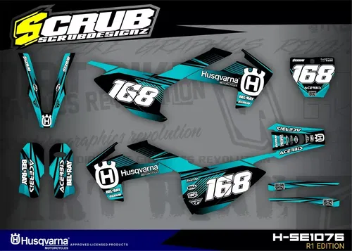 Husqvarna TC FC 2016 2017 2018 125 250 300 350 450 Decals Stickers Graphics Kit