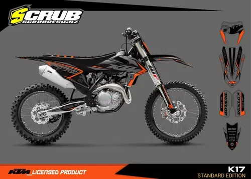 Plastics + Graphics KTM 2016 2017 2018 XC XC-F SX SX-F applied