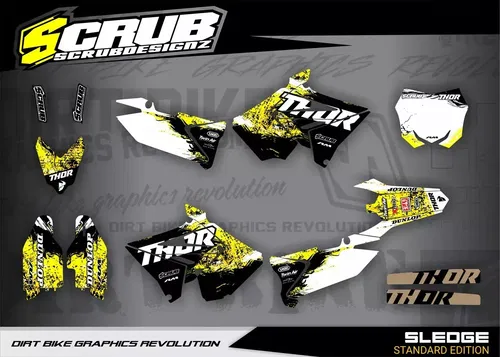 RESTYLE graphics RM125 RM250 2001 - 2008 Suzuki RM 125 250 Polisport Decals