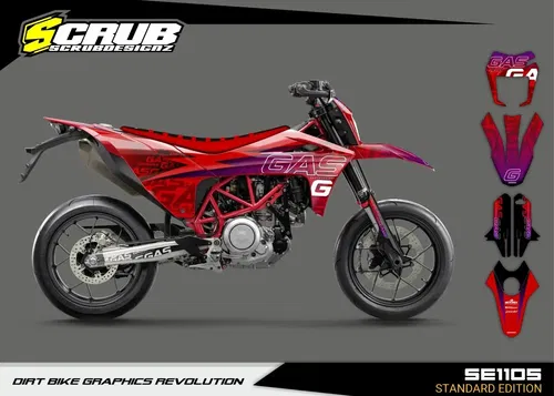 Gas Gas SM 700 Supermoto 2022 2023 Gloss Graphics decals stickers kit set