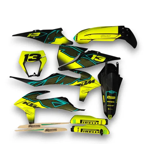 Plastics + Graphics KTM  XC-W XCF-W EXC EXC-F 2020 2021 2022 2023 Decals Fitted