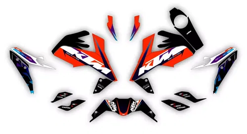 KTM Duke 390 200 125 2017 2018 2019 2020 2021 2022 2023 Graphics decals stickers