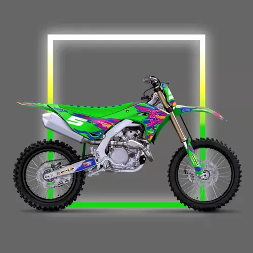 Graphics kit Kawasaki KX450 KX 450 2024 2025 + KX250 KX 250 2025 Stickers KX450X
