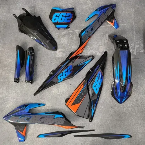 Plastics + Graphics applied KTM 2019-2022 XC XC-F SX SX-F Custom race number