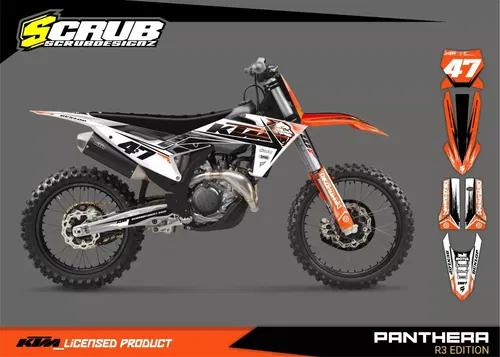 KTM 2023 2024 SX SX-F XC XC-F Graphics decals stickers kit | Custom race number