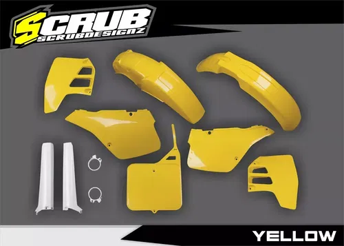Suzuki RM250 1992 Yellow OEM color Motocross Plastic Body Kit