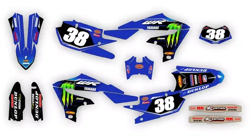 Yamaha WR250F 2015-2019 WR450F 2016-2018 WRF Graphics Decals Stickers kit set