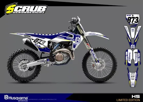 Graphics + Plastics Husqvarna TC FC FX 2019-2022 Custom race number + name