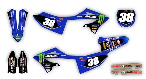 Graphics decals for Polisport Restyle 2022 Yamaha YZ125 YZ250 2008-2025