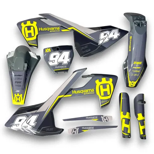 Plastics + Graphics Husqvarna TC FC FX 2016 2017 2018 125 250 300 450 applied