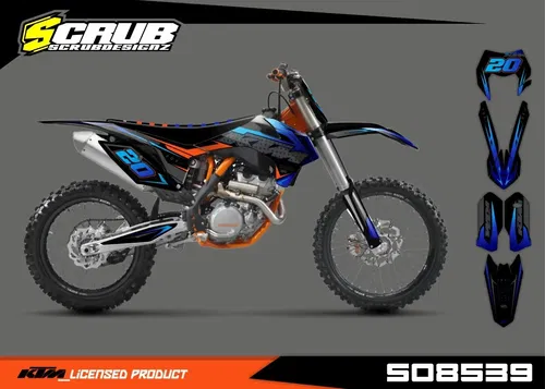 Plastics + Graphics KTM 2012 2013 EXC EXC-F XC-W XCF-W + Race number