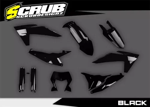 Plastics + Graphics applied KTM 2024 2025 EXC EXC-F XC-W XCF-W XW-F +Race number