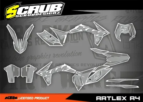 Plastics + Graphics KTM 2012 2013 XCF-W EXC EXC-F 125 200 250 300 350 450 500