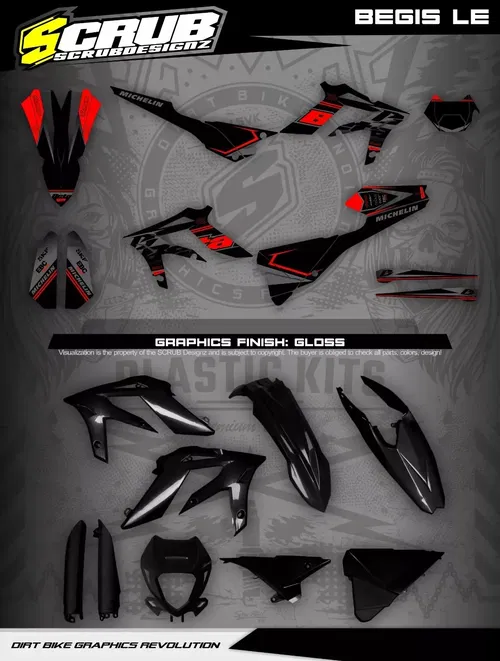 Plastics + Graphics BETA Xtrainer 250/300 2015-2022