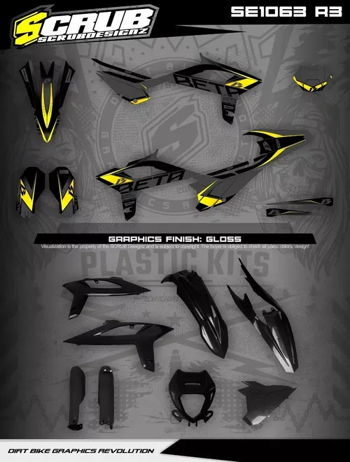 Plastics + Graphics applied Beta RR Polisport Restyle 2013-2017
