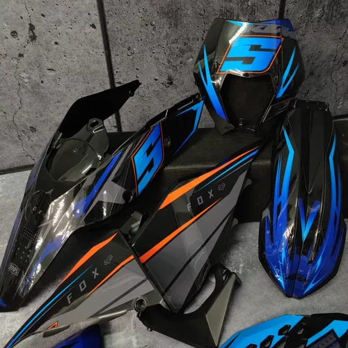 Plastics + Graphics applied KTM EXC EXC-F 2008 2009 2010 2011 XC-W XCF-W